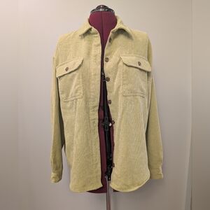 Velvet Heart Neon Green Over Shirt